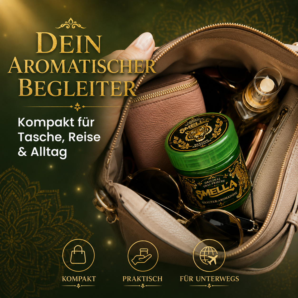 Smella Aromadose kompakt in einer Tasche für unterwegs